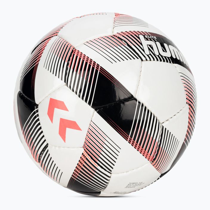 Hummel Elite FB futbolo kamuolys baltas/juodas/sidabrinis 4 dydžio 2