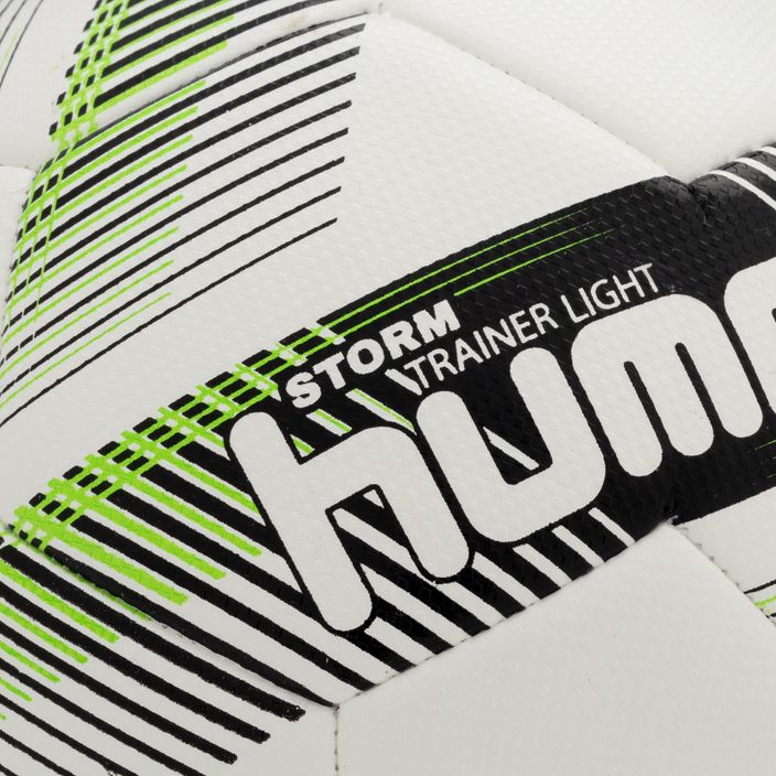 Hummel Storm Trainer Light FB futbolo kamuolys baltas/juodas/žalias 4 dydis 3