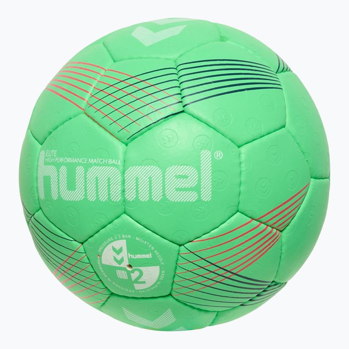 Hummel Elite HB rankinio kamuolys žalias/baltas/raudonas dydis 1