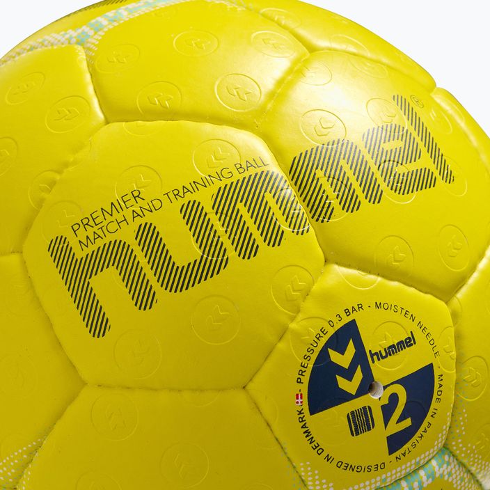 Hummel Premier HB rankinio kamuolys geltonas/baltas/mėlynas dydis 1 3