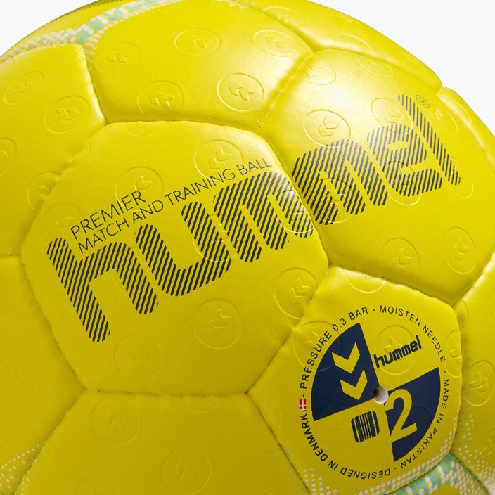 Hummel Premier HB rankinio kamuolys geltonas/baltas/mėlynas dydis 3 3