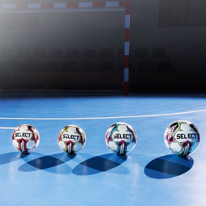 Futbolo kamuolys SELECT Futsal Light DB v22 white/green dydis 4 2
