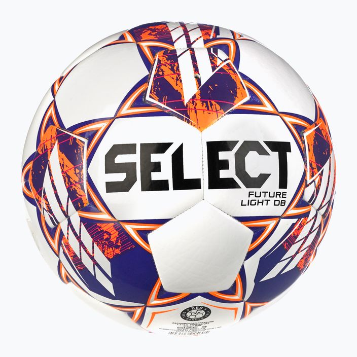 SELECT Future Light DB v23 white/orange 3 dydžio futbolo kamuolys