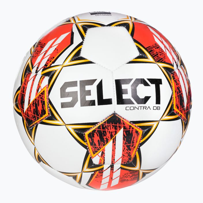 SELECT Contra DB v23 balta/raudona 4 dydžio futbolo kamuolys 4