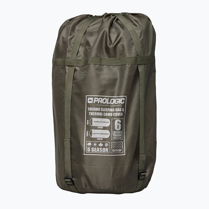 Prologic Element Comfort S/Bag & Thermal Camo Cover 5 Season green PLB041 miegmaišis 6