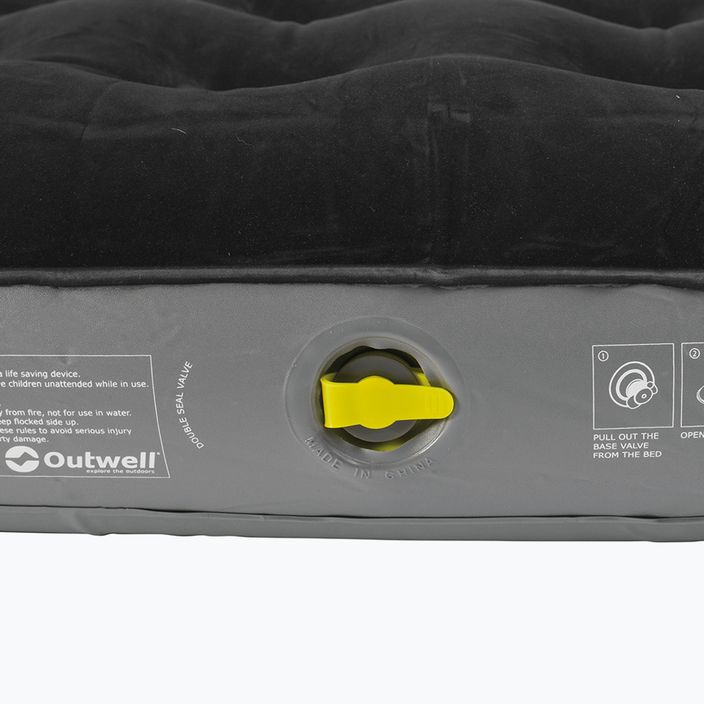 Outwell Classic vienvietis pripučiamas čiužinys juodai pilkas 400045 2