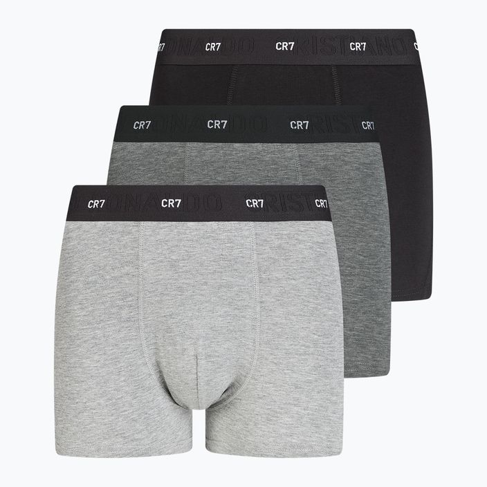 Vyriškos trumpikės CR7 Bamboo Trunk FSC 3 poros black/dark grey/grey