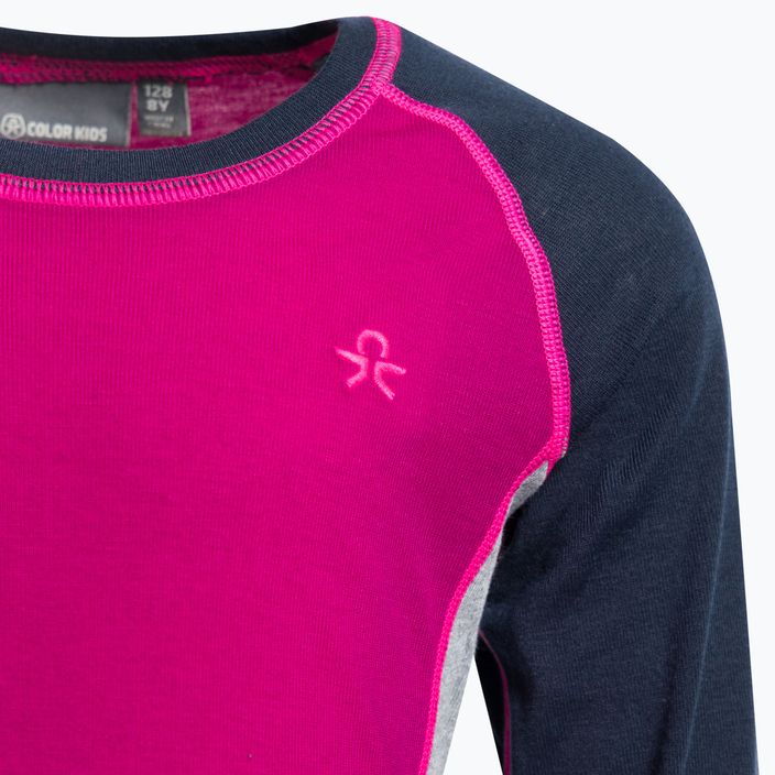 Vaikiški terminiai apatiniai drabužiai Color Kids Ski Underwear Colorblock rožinės ir juodos spalvos 740777.5885 4