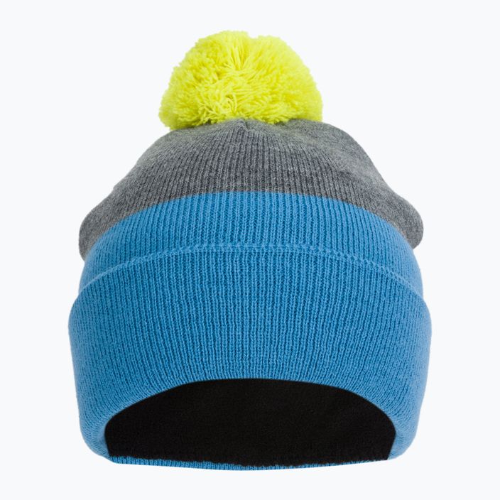 Spalva Vaikų kepurė Beanie Spalvota žieminė kepurė mėlynai pilka 740805 2