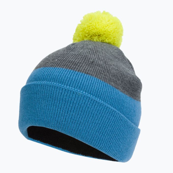 Spalva Vaikų kepurė Beanie Spalvota žieminė kepurė mėlynai pilka 740805 3