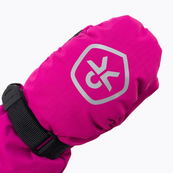 Spalva Vaikiškos pirštinės Neperšlampamos slidinėjimo pirštinės rožinės spalvos 740816 4