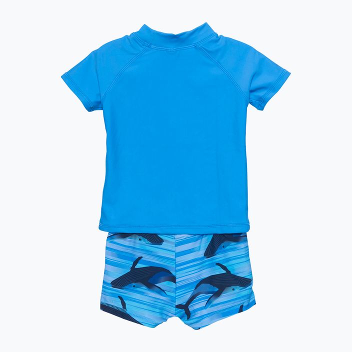 Marškinėliai + plaukimo šortai Spalva Vaikų rinkinys mėlyna CO7200897553 2