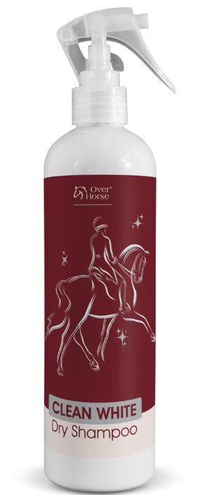 Sausas šampūnas žirgams su šviesiu kailiu Over Horse Clean White 400 ml