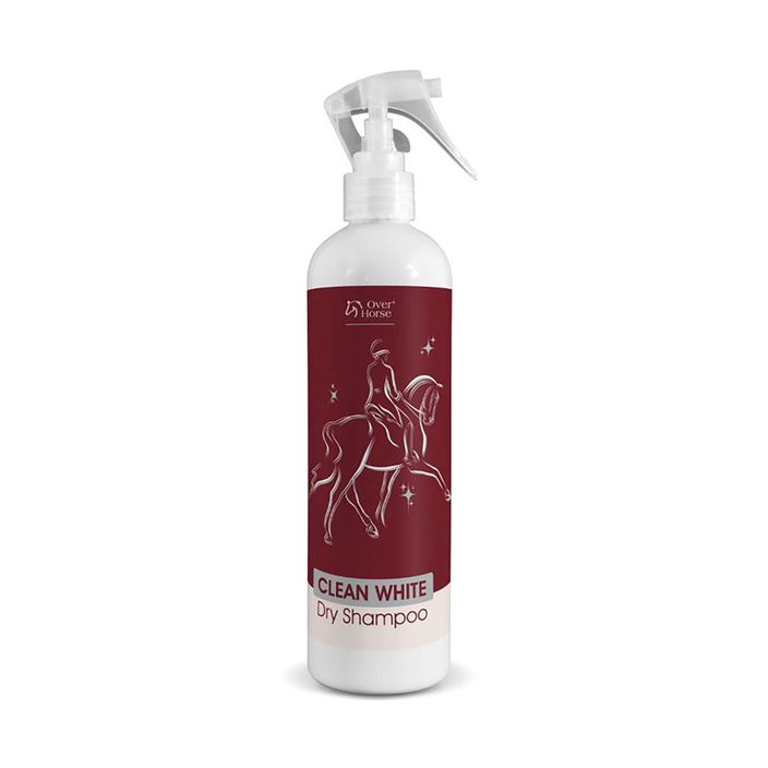 Sausas šampūnas žirgams su šviesiu kailiu Over Horse Clean White 400 ml 2