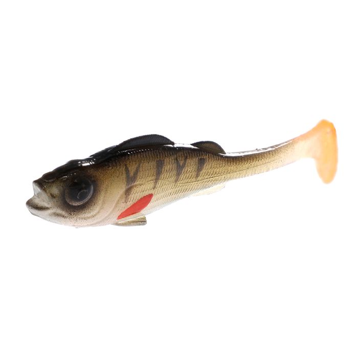 Mikado Real Fish 4 vnt. natūralių guminių masalų ešeriams PMRFP-9.5-PERCH-N 2