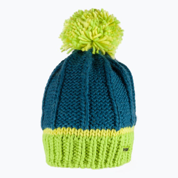 Mėlynai žalia vaikiška žieminė kepurė Viking Kiddi 201/21/8940 2