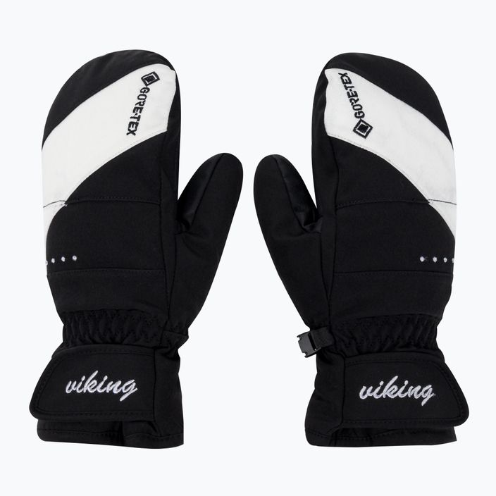Moteriškos slidinėjimo pirštinės Viking Sherpa GTX Mitten Ski juoda ir balta 150/22/0077/01 3