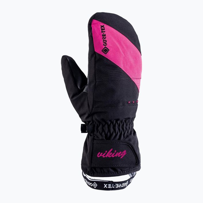 Moteriškos slidinėjimo pirštinės Viking Sherpa GTX Mitten Ski black/pink 150/22/0077/46 7