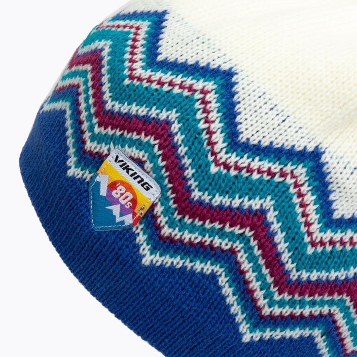Viking Maniac slidinėjimo kepurė balta ir mėlyna 210/24/8754 3
