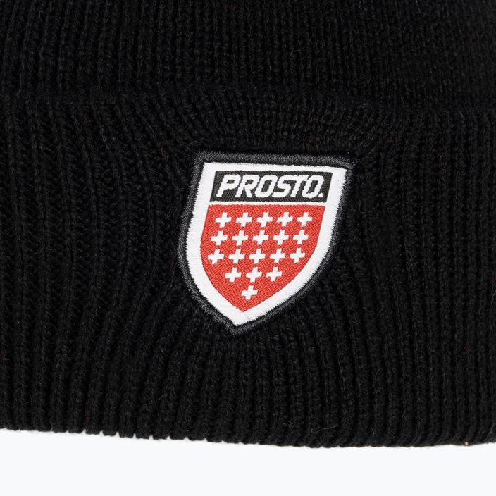 Vyriška žieminė kepurė PROSTO Brand black KL222MACC2171U 4