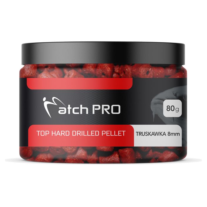 MatchPro Top Hard Drilled Strawberry 8 mm granulės su kabliuku 979522 2