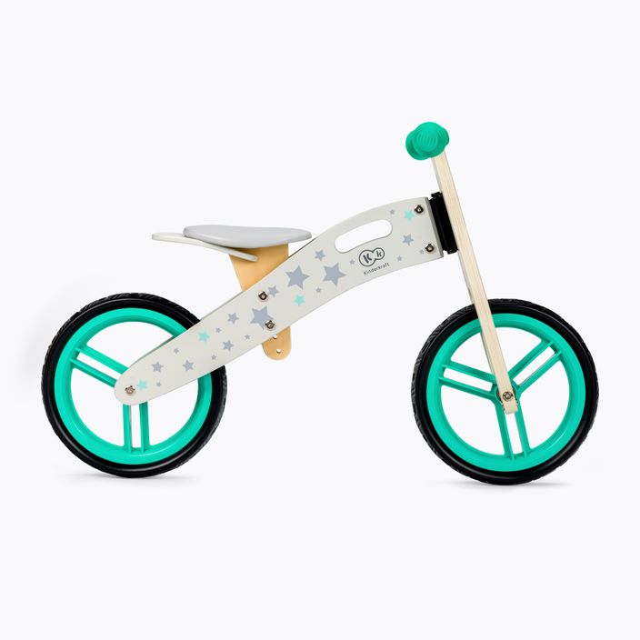 Kinderkraft Runner krosinis dviratis baltos ir žalios spalvos KKRUNNRSTR0000
