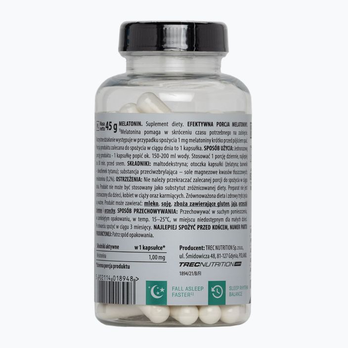 Vitality Melatonin Trec melatoninas 90 kapsulių TRE/880 2
