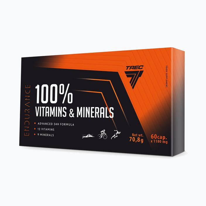 100% Vitaminai ir mineralai Trec vitaminų ir mineralų kompleksas 60 kapsulių TRE/942 3