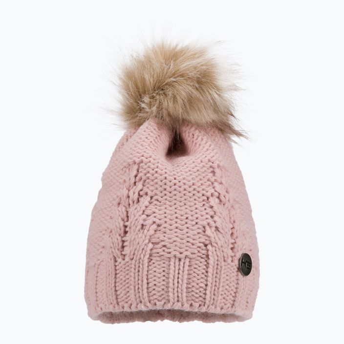 Moteriška žieminė kepurė su kaminu Horsenjoy Mirella rožinė 2120501 2