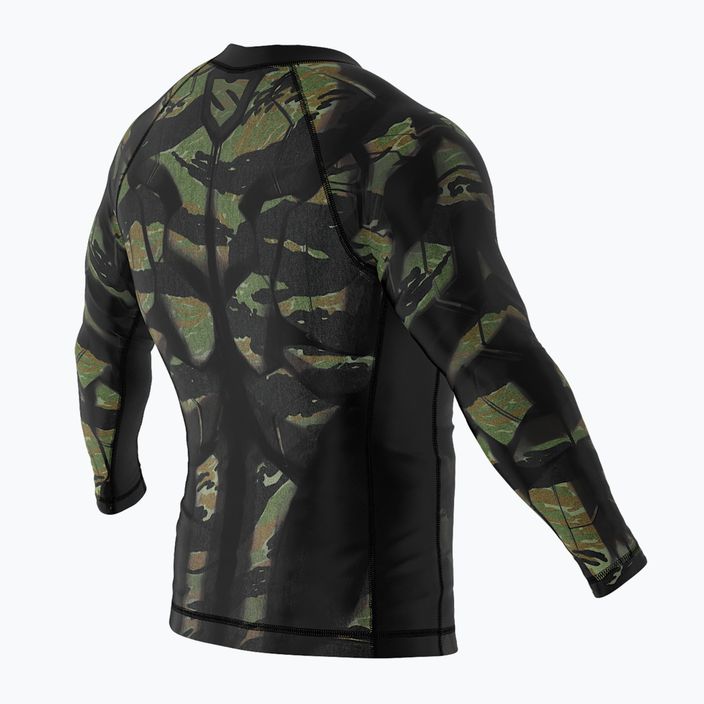SMMASH Tiger Armour vyriškas marškinėliai su ilgomis rankovėmis juodai-žali RSO3 5