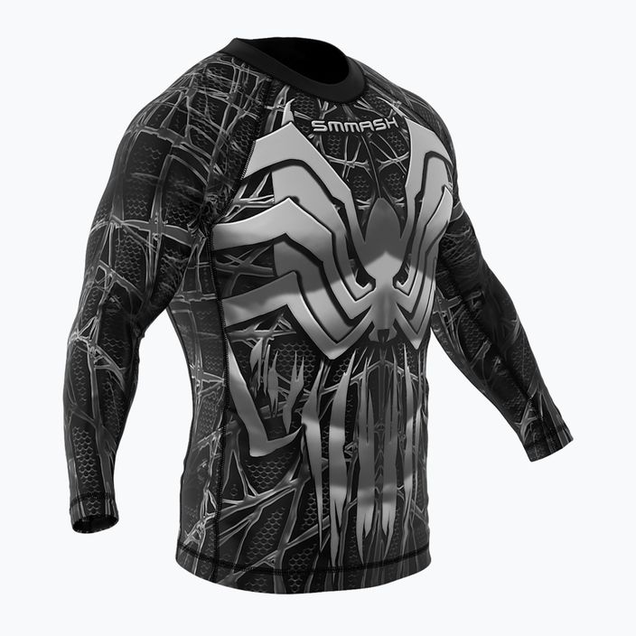 SMMASH Venomous vyriškas marškinėlis ilgomis rankovėmis juodai baltas RSO3 4