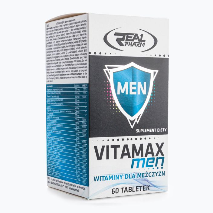 Vitamax Men Real Pharm vitaminų ir mineralų kompleksas vyrams 60 tablečių 707093