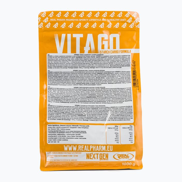 Carbo Vita GO Real Pharm angliavandeniai 1kg citrina 708045 2