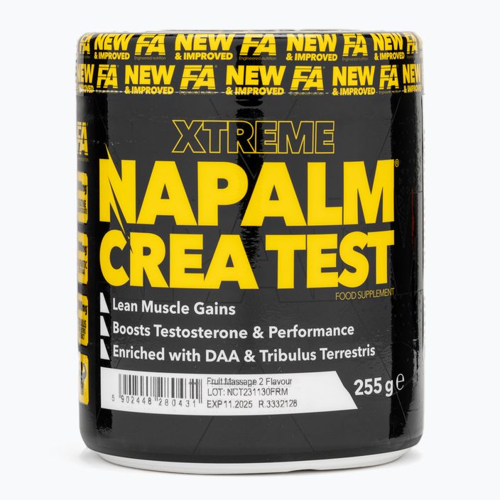 Kreatinas Fitness Authority Napalm Crea Test 255 g fruit massage