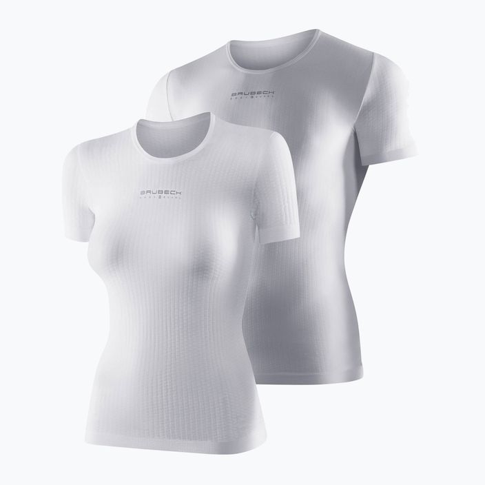 Brubeck SS10540 Bazinio sluoksnio terminiai marškinėliai balti
