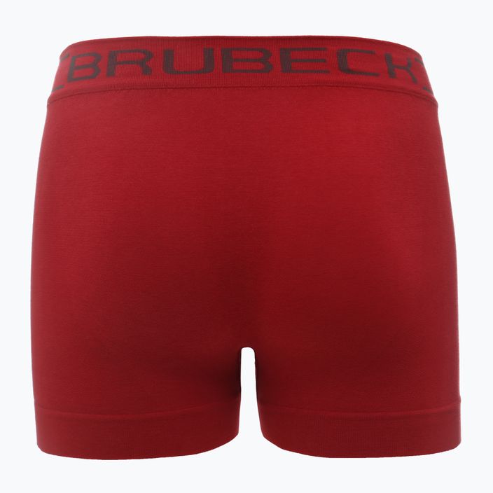 Vyriški termo boksininko šortai Brubeck BX00501A Comfort Cotton tamsiai raudoni 5