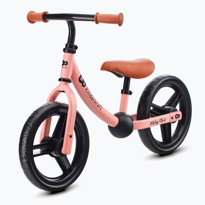 "Kinderkraft 2Way Next" krosinis dviratis rožinės spalvos 4