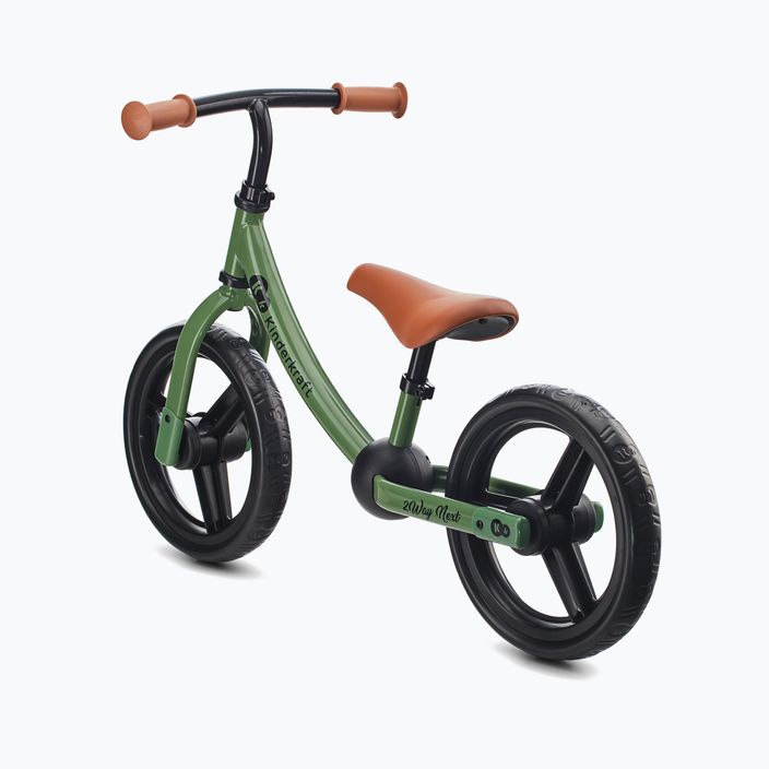 "Kinderkraft 2Way Next" šviesiai žalias bėgimo dviratis 3
