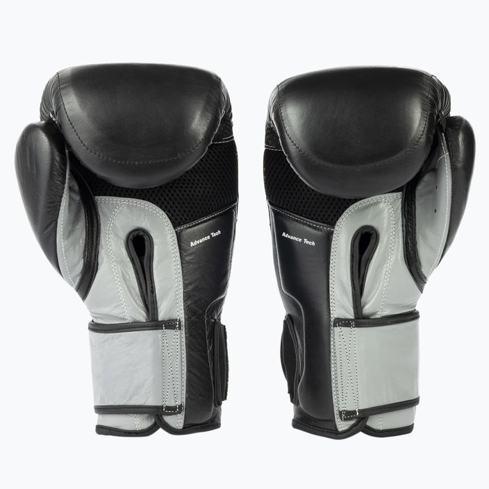 DBX BUSHIDO Muay Thai natūralios odos bokso pirštinės juodos ARB-431sz 2