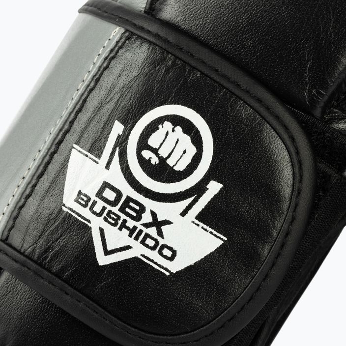 DBX BUSHIDO Muay Thai natūralios odos bokso pirštinės juodos ARB-431sz 5