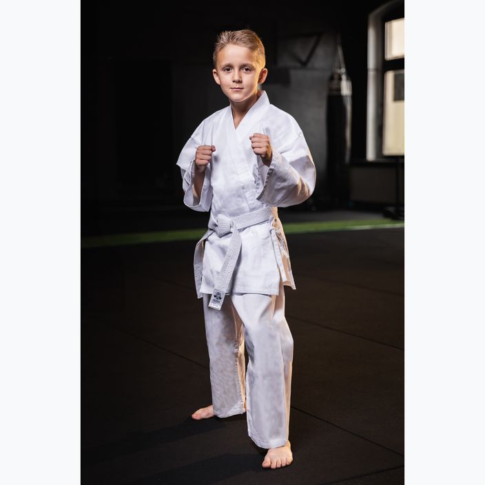 DBX BUSHIDO ARK-3102 vaikiški karategi su diržu balti 2