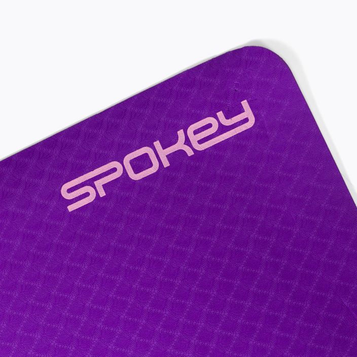 Spokey Yoga Duo 4 mm violetinės/rožinės spalvos jogos kilimėlis 929893 3
