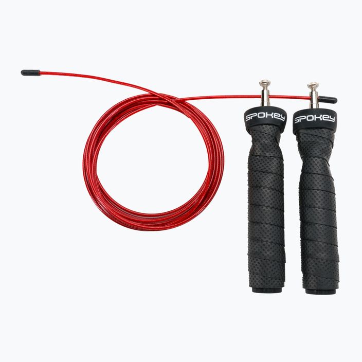 Spokey Pump Pro šokinėjimo virvė juoda ir raudona 929932