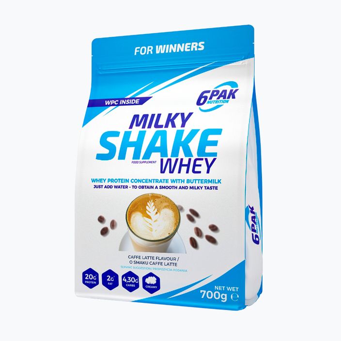 Išrūgos 6PAK Milky Shake 700 g Caffe Latte