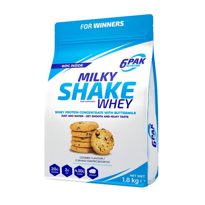 Išrūgos 6PAK Milky Shake 1800 g Sausainiai 2