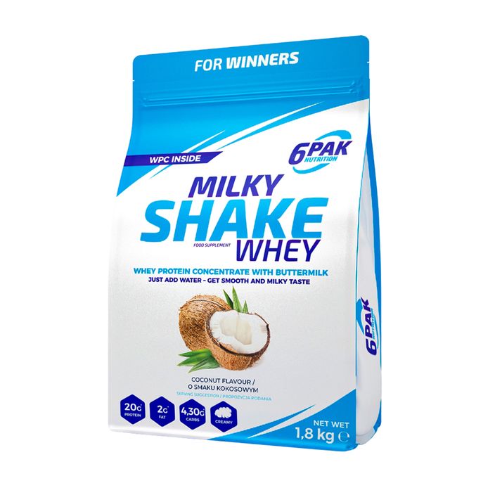 Išrūgos 6PAK Milky Shake 1800 g Kokosas 2
