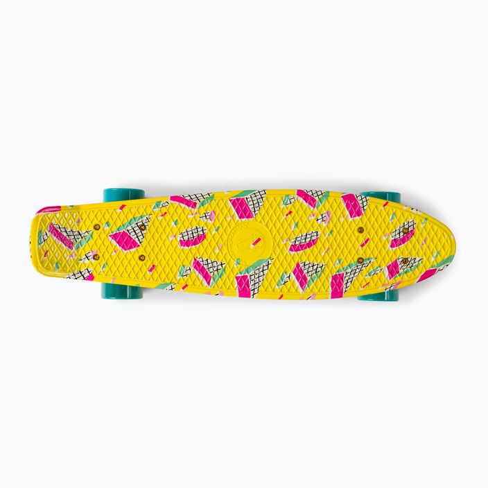 Fish Skateboards Print Memphis yellow FS-FB-MEM-SIL-SGRE riedlentė 3
