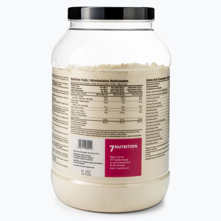 Išrūgų baltymai 7Nutrition Protein 80 2 kg White Choco Raspberry 3