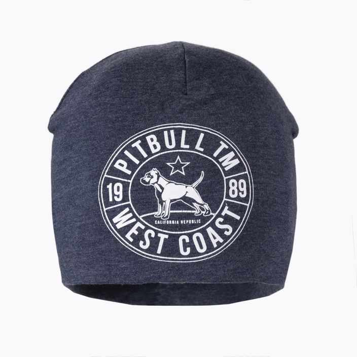 Vyriška Pitbull West Coast Beanie Cal Flag navy melange žieminė kepurė 2