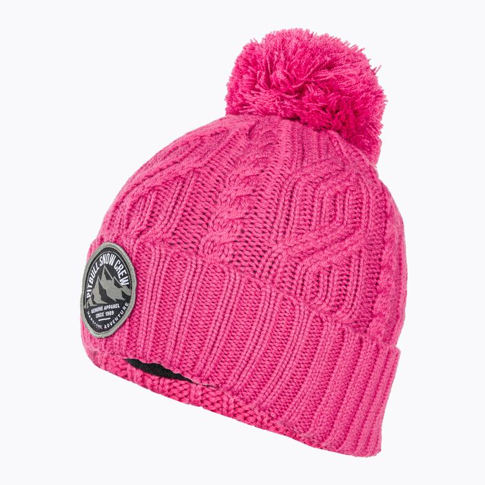 Žieminė kepurė Pitbull West Coast Beanie Snow Crew pink 3